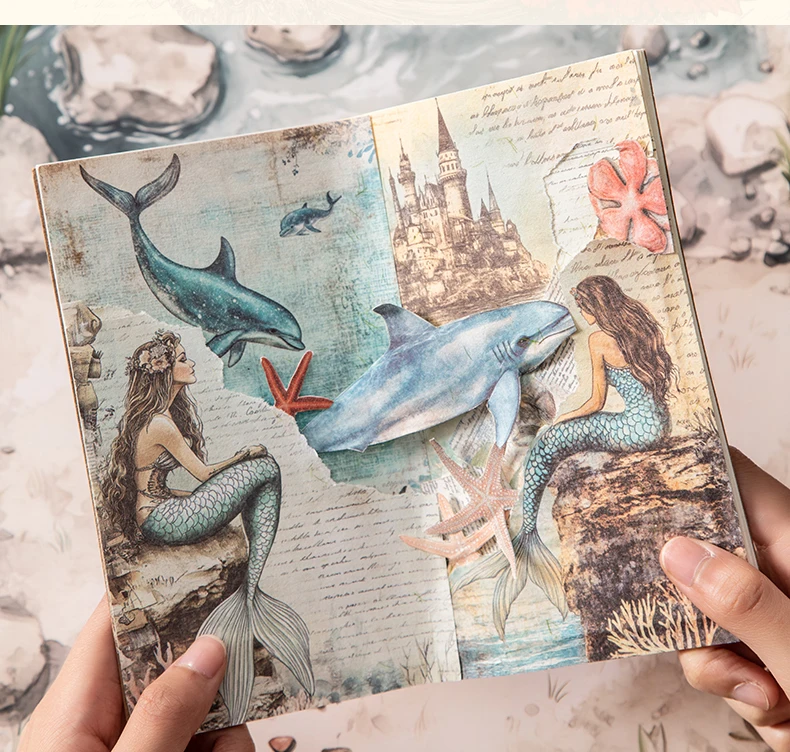 Journal GO 30pcs Fairy Tale Lady Vintage Scrapbooking Material Paper Journaling Planner Diary Background Decorative Paper – Detail 13