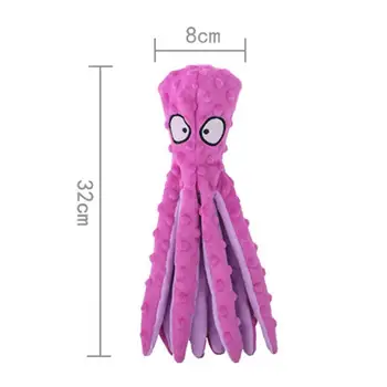 Dog Toy Bite Resistant Plush Safe Octopus Puppy Toy for Home 6