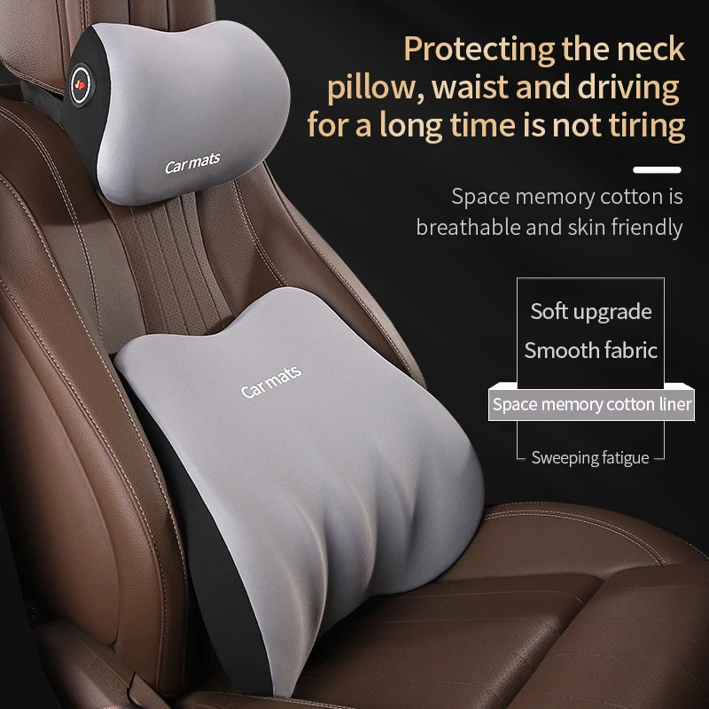 Car Headrest Pillow Auto Seat Soft Cushion Supportive Neck Pillow