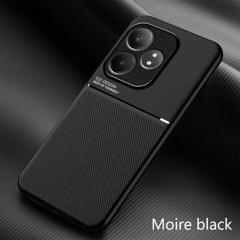 Magnetic Holder Leather Phone Case with Shockproof Bumper