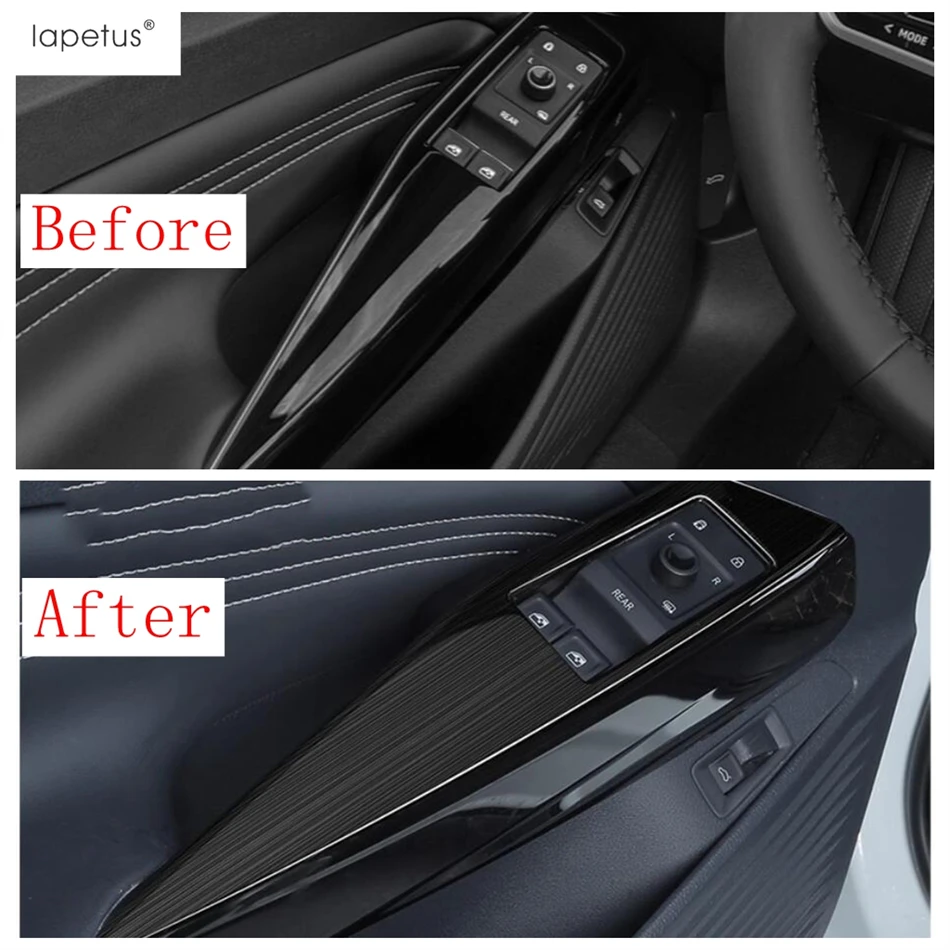 クローム ABS ウインドウ リフト スイッチ パネル カバー トリム 42×7.2cm 適用: フォード マスタング 2015 2016 2017 2018 2019 AL-FF-6590 AL 車用パーツ 7個&frasl;セット ABS クローム 車のドア ウィンドウ スイッチ