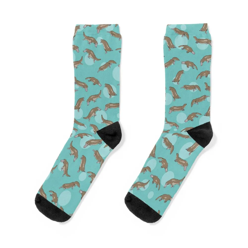 

Platypus Pattern Socks hockey luxe christmas stocking designer brand Men Socks Women's