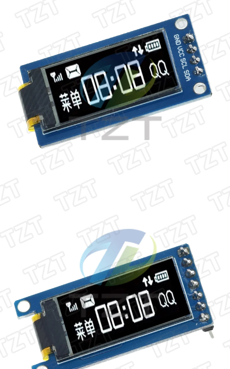TZT 0,96 / 1,3 / 1,54 Zoll OLED-Display 64×128 LCD-Modul SH1107 SSD1312 SSD1317 4PIN 7PIN LCD 1,3 " OLED Vertikales Bildschirmmodul – Detail 10