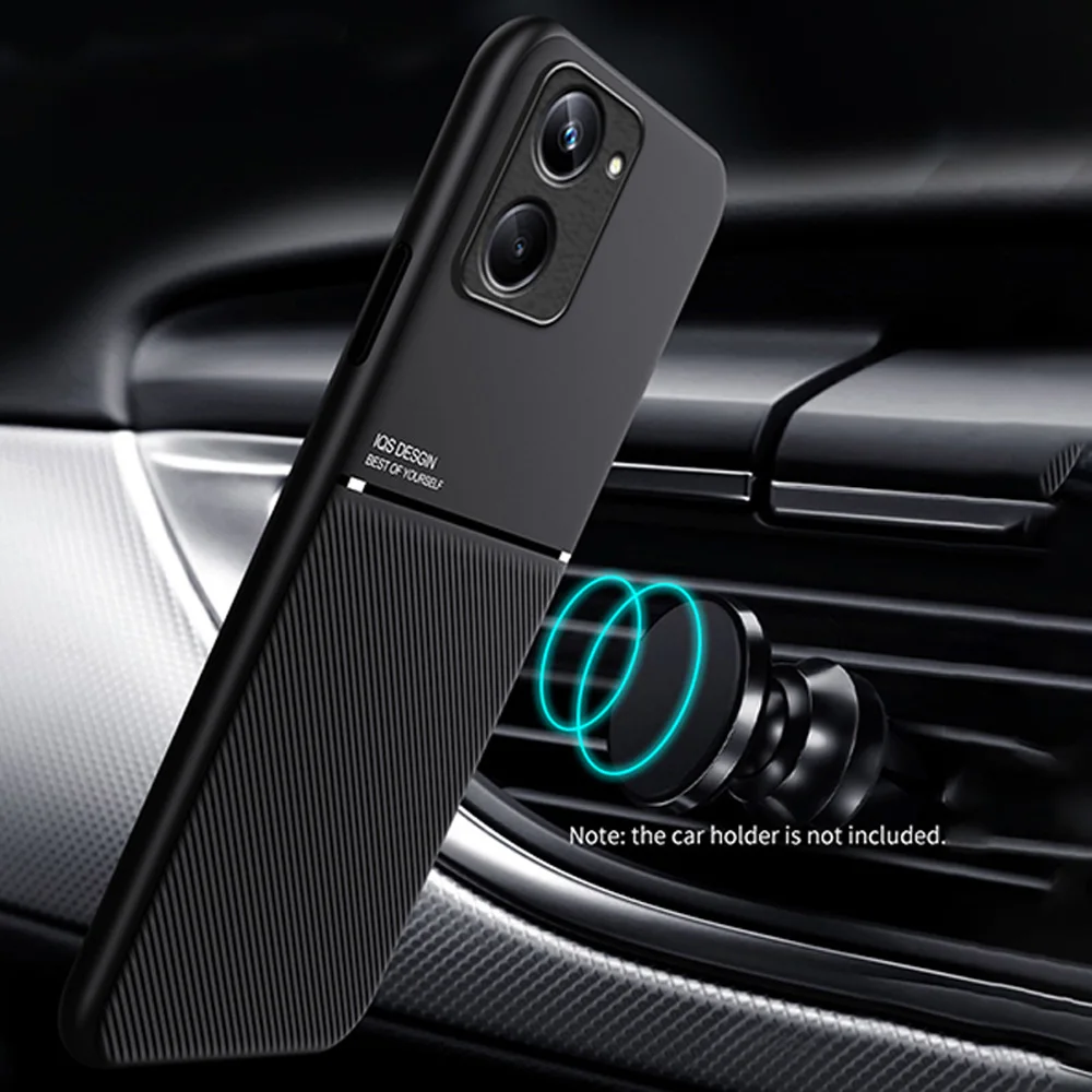 Custodia Magnetica Per Telefono Da Auto Per Oppo Realme 10 4G 10 Pro Plus 5G Reno8 5G 8T 4G 8 Pro 5G 8 Lite Cover Morbida In Tpu Con Magnete Incorpora