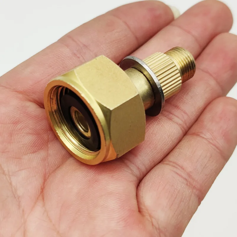 Outdoor Camping Gas Stove Converter Aluminum Alloy LPG Tank To Connector Durable Practical Camping Stove Accessories Supplies camping gas stove camping stove gas tank converter gas converter camping stove accessories