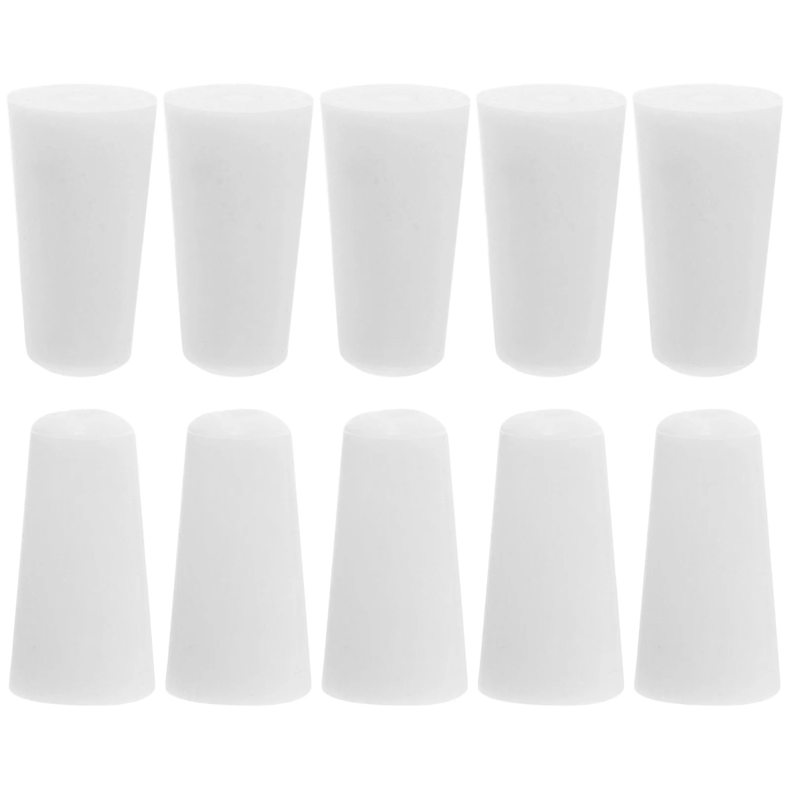 

10 Pcs Flask Silicone Stopper Smooshmellow Stoppers Test Tube Sealing Silica Gel