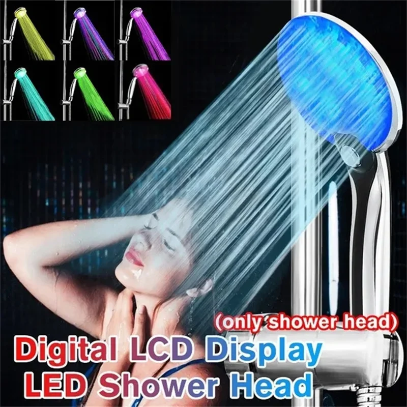 7ColorLEDChangingShowerHeadRomanticLightWaterHomeBathroom