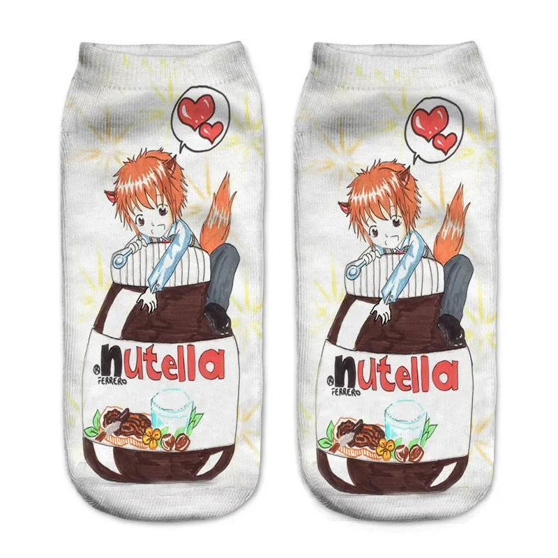 Women's Cute 3D Food Print Cartoon Dessert Socks - Fun & Unique Gift