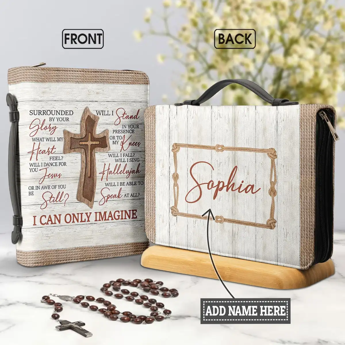 

Сумка женская из искусственной кожи на молнии с надписью «Faith I Can Only»