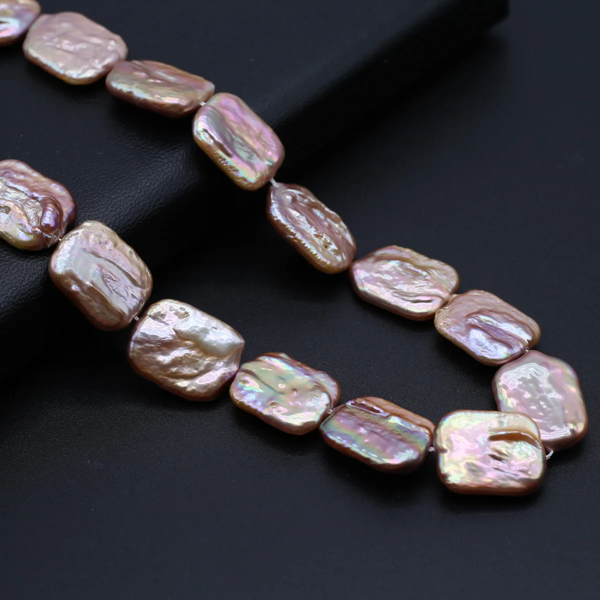 

Natural Freshwater Baroque Pearls Beaded Rectangular Loose Spacer Beads for Jewelry Making Diy Bracelets Necklaces Accessories