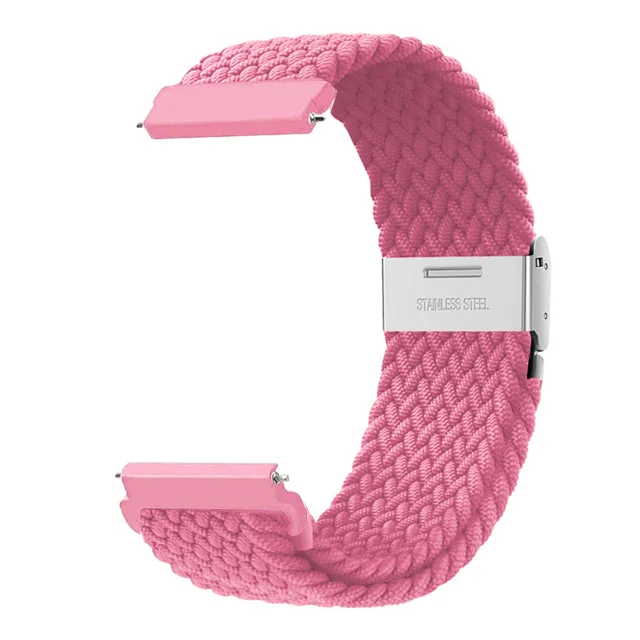 Braided Solo Loop Bracelet for Smartwatches – Adjustable 20mm/22mm Strap