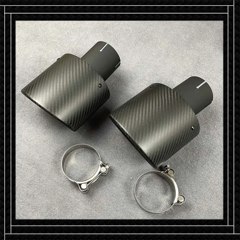 

2 шт., овальные внутренние наконечники для глушителя Akrapovic, из нержавеющей стали, 105*130 мм, матовые сопла из углеродного волокна, задние трубы