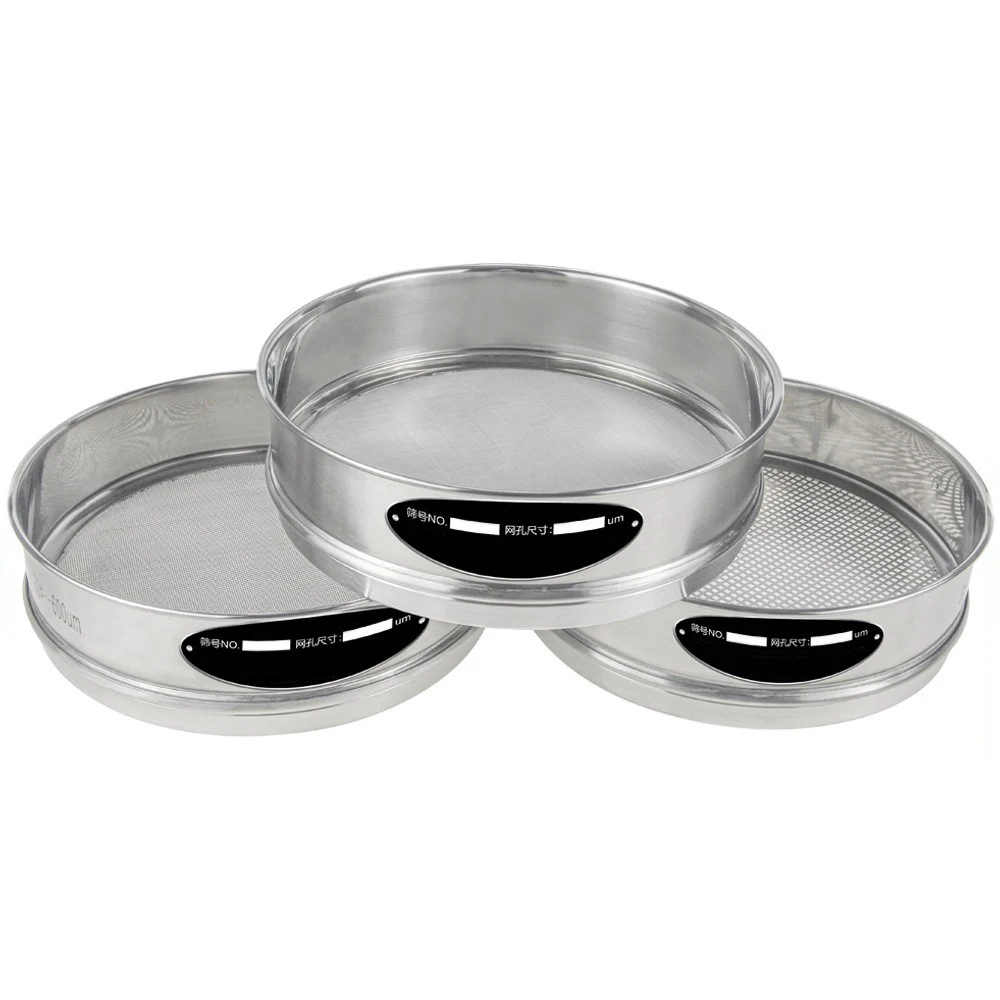 풀 304 스테인레스 스틸 표준 체, 시험 샘플 체, 약전 시험 체, 밀가루 체, 15 cm 1 개