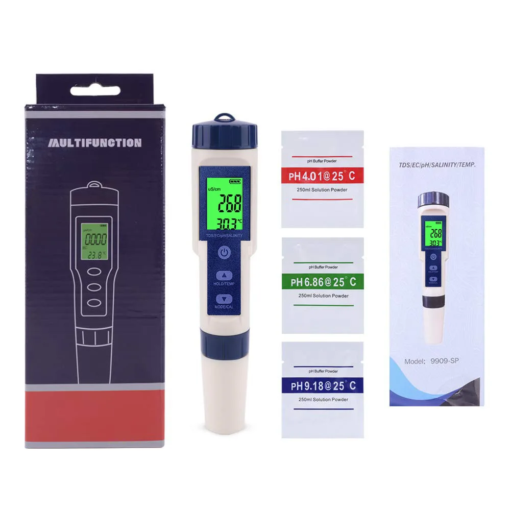 EZ-9909 TDS/EC/PH//µ 跮    ׽, , ļ Tds 跮, 5 in 1