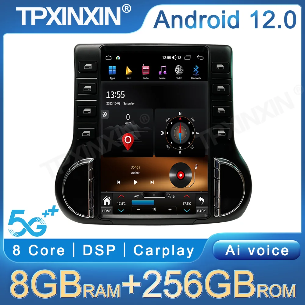 

8+256G Android 12 Car Stereo For Jeep Wrangler 2011-2017 Multimedia GPS Navigation Auto Radio HeadUnit Carplay DSP Accessories