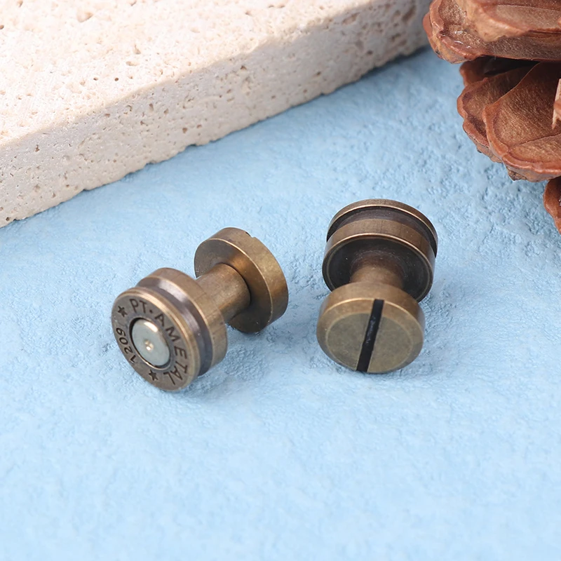 황동 DIY 가방 버클 핸드백 라운드 헤드 잠금 버클, 가죽 공예 재봉 하드웨어 가방 걸쇠 잠금 액세서리, 1 개