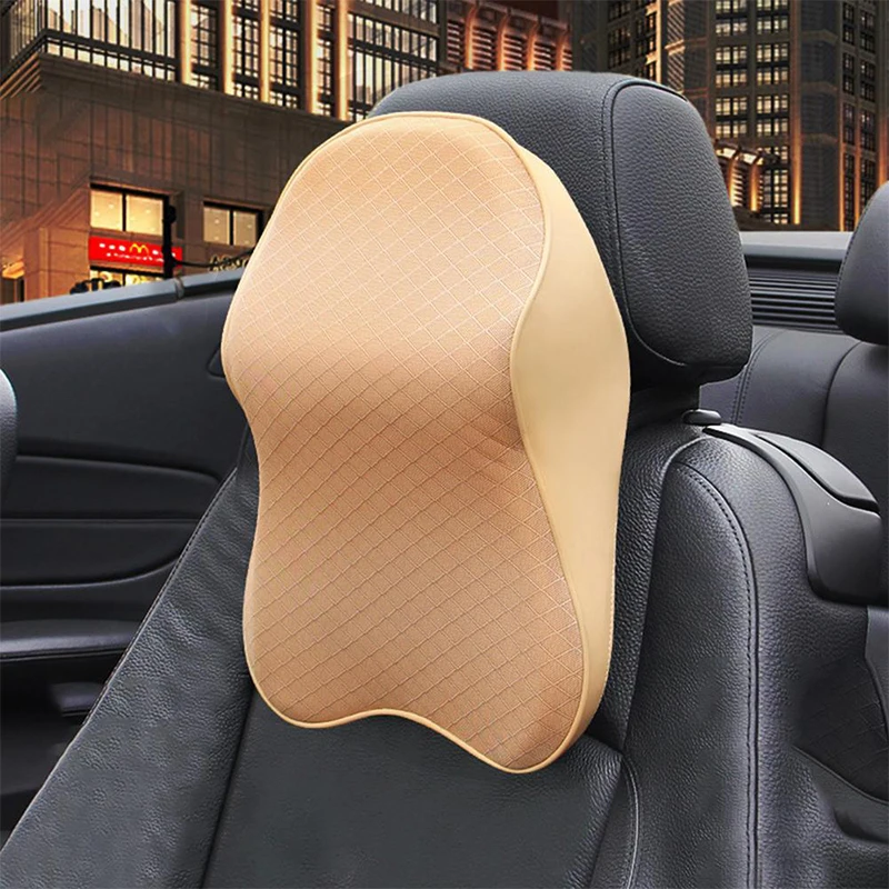 

Car Neck Pillow Adjustable Headrest Car Seat 3D Memory Foam Cotton Travel Pillow Neck Support Cushion Relieve Driving Fatigue