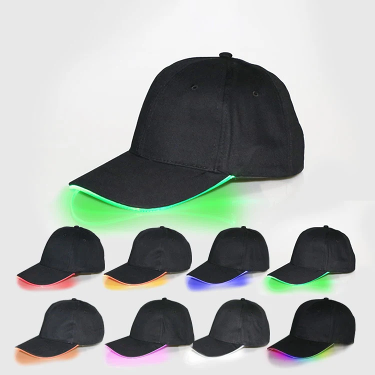 baseball cap LED Light Up Baseball Caps Glowing Adjustable Hats Perfect