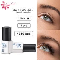 Eyelash Extensions Sky Plus Glue Original Korean Black Cap Waterproof  Hypoallergenic 1s Dry 50 Days Long Last Time Makeup Tools 1