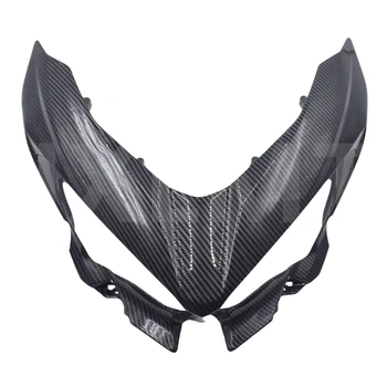 Front Head Upper Nose Fairing Headlight Deflector Plate Shroud Cover Cowling For Ninja400 NINJA250 2018 2019 2020 2021 2022 2023