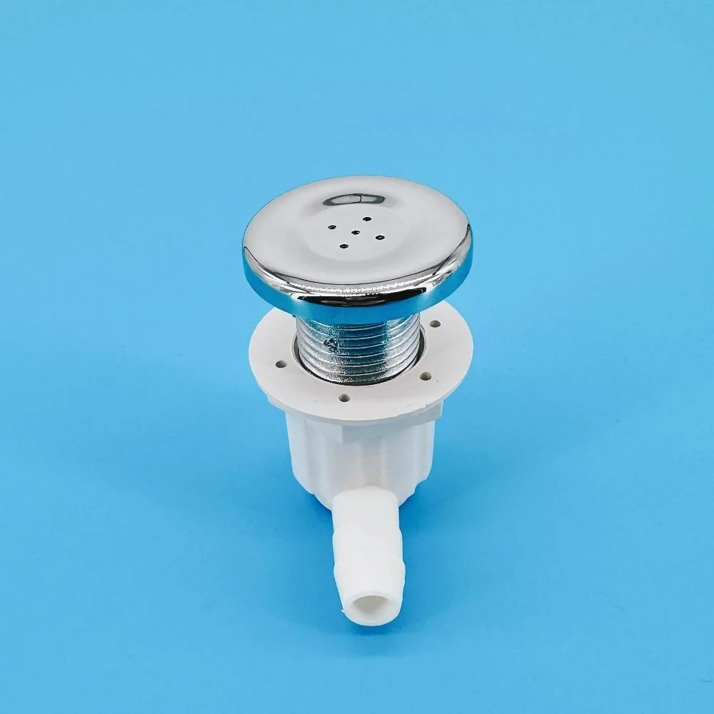 &Phi;11.5mm Five-hole Needle Nozzle 35mm ABS Cover Bubble Nozzle Chromed Cap Nylon Base Hot Tub Air Jet Massage Bathtub Jet