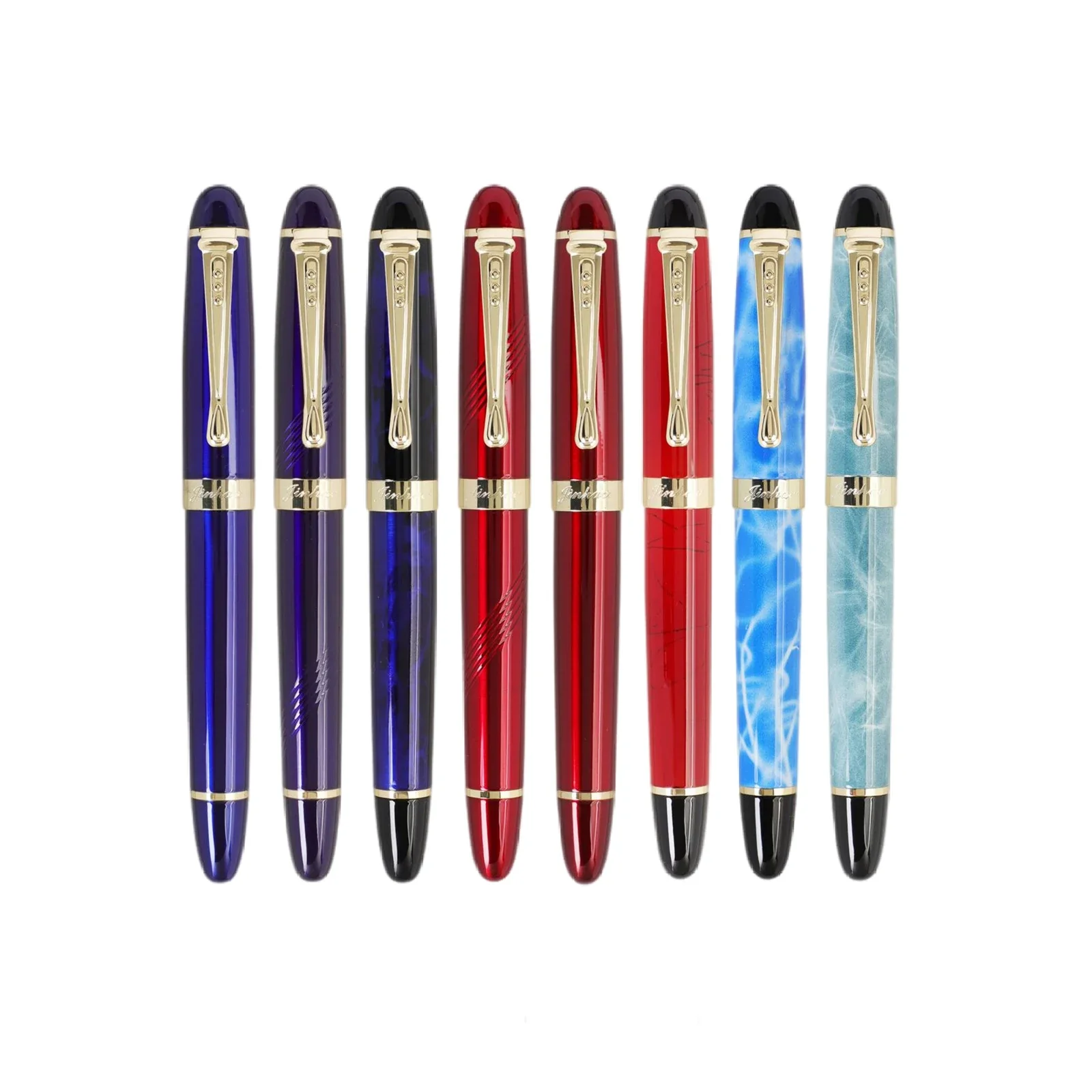 New Jinhao X450 Luxury Fountain Pen beautiful High Quality Metal Inking Pens smooth writing Office School Supplies gifts pen 6
