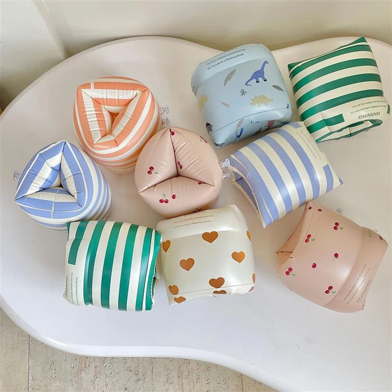 1 pair  Cartoon printing Swimming Arm Floaties， Inflatable Swim Arm Bands Floater Sleeves for Adults and Kids 2