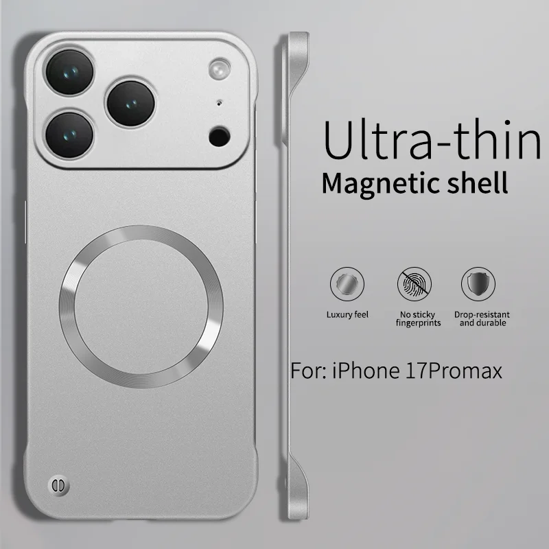Ultra-Thin Metallic Magnetic Phone Case with Trendy Slim Bezels