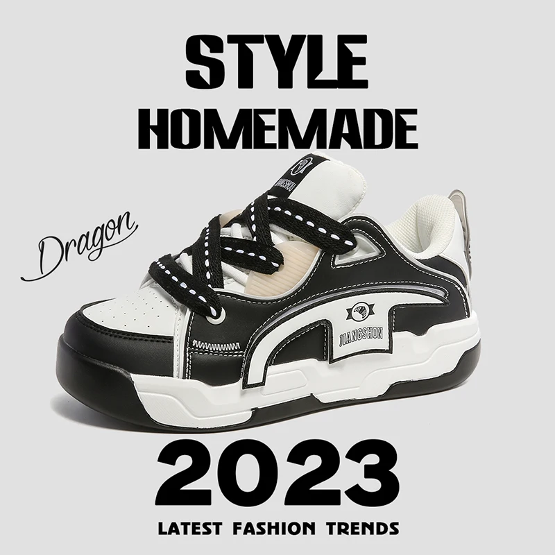 Thick Sole Men Women Platform Sneakers 2023 Spring Brand Street