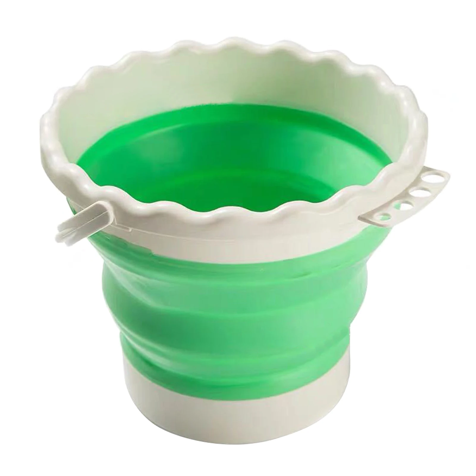 

Folding Portable Silicone Student School Outdoor Watercolor Paint Brush Cleaner Bucket Durable With Pen Holder Ergonomic Handle