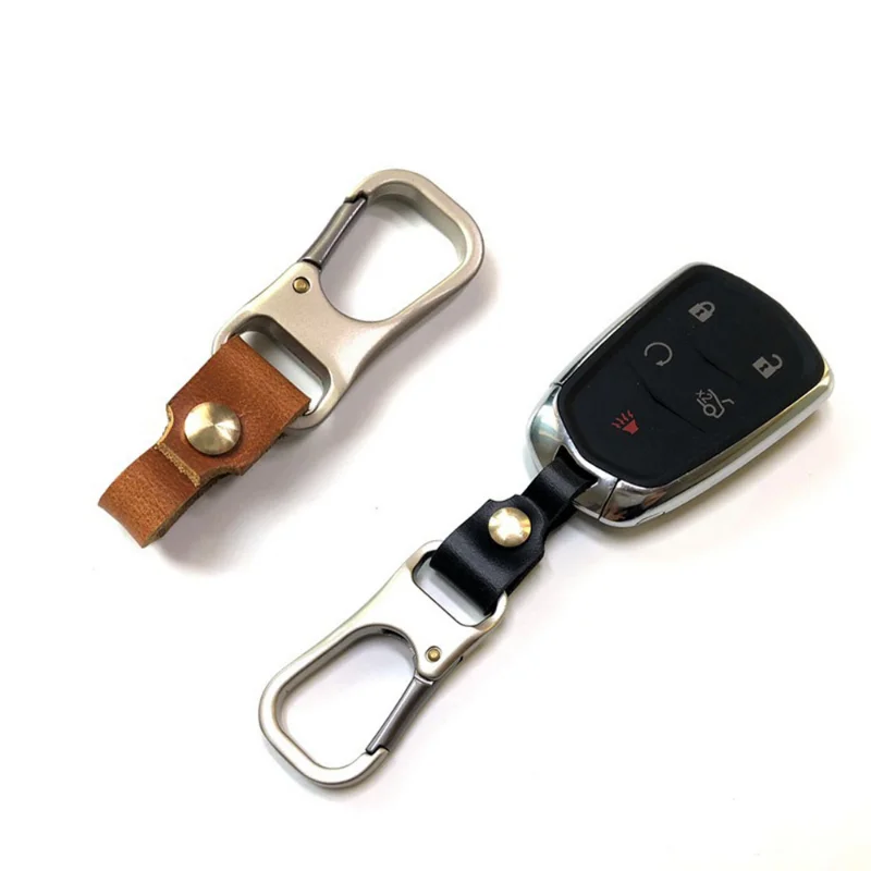 Handmade Black Leather Mens Car Key Case Brown Car Key Holder with Bel –  iChainWallets