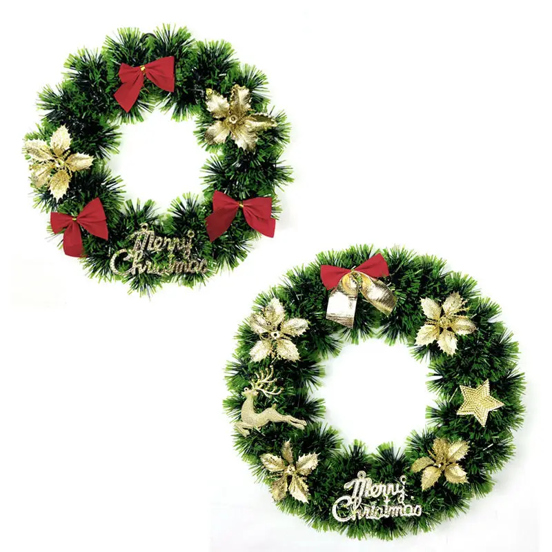 Christmas wreath holiday simulation Christmas arrangement wreath decoration men'gua