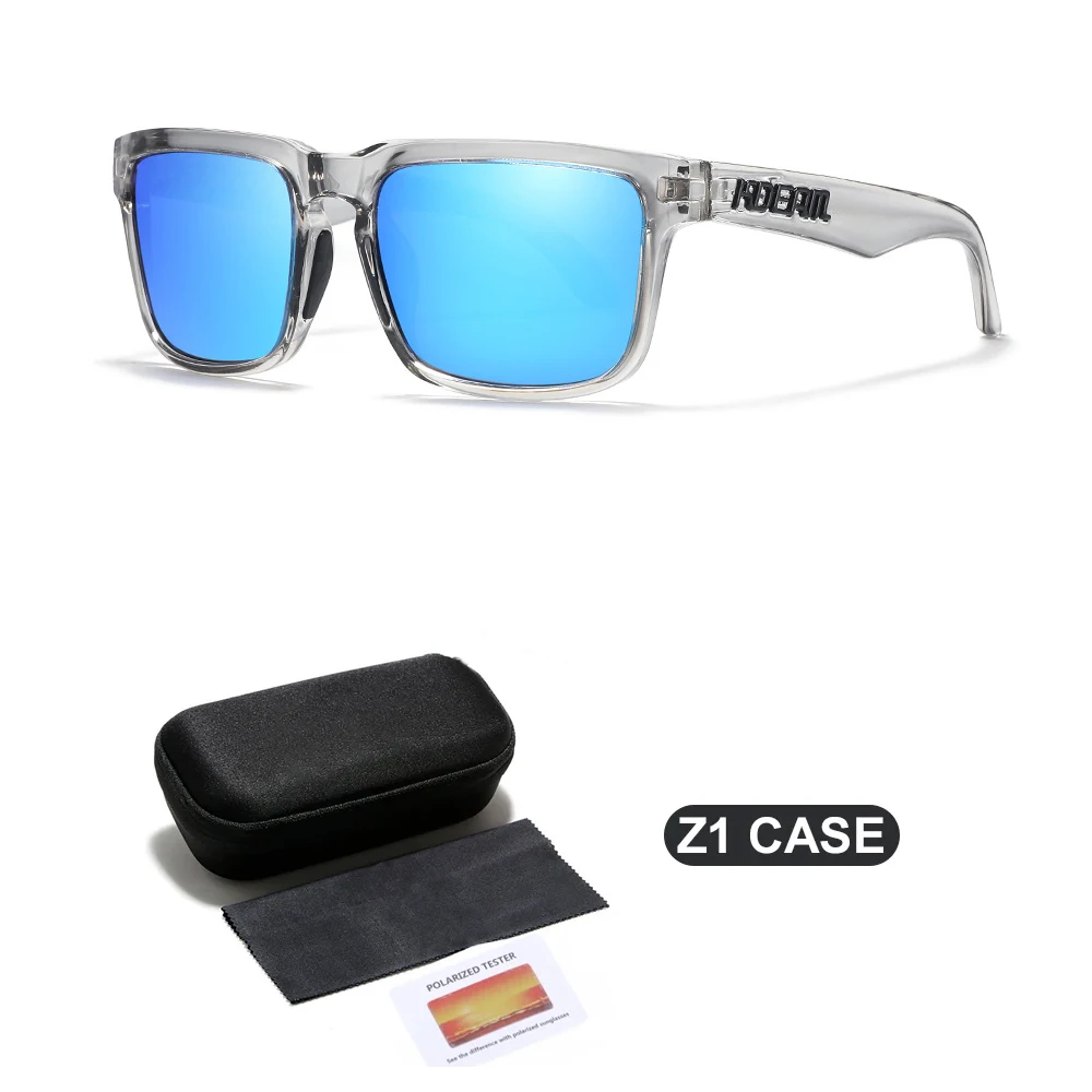 KDEAM Occhiali Da Sole Uomo Donna Polarizzati Retrò Stile Rettangolare Vintage Classico Unisex UV400 Cat 3 CE, Colore: Arancione., M - Foto 4