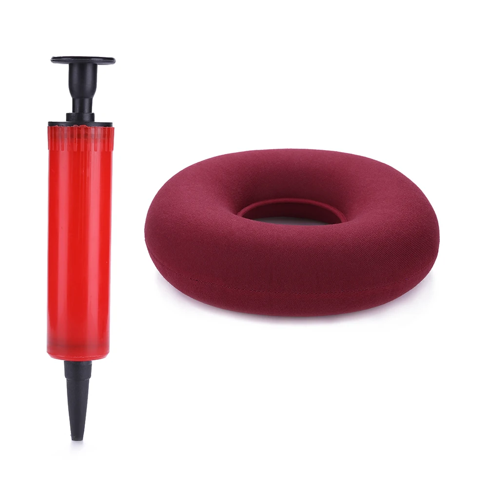 1pcs Hip Support Medical Hemorrhoid Seat Pad Massage Cushion with Pump New Support Inflatable Ring Round Pillow Donut Chair Pad 