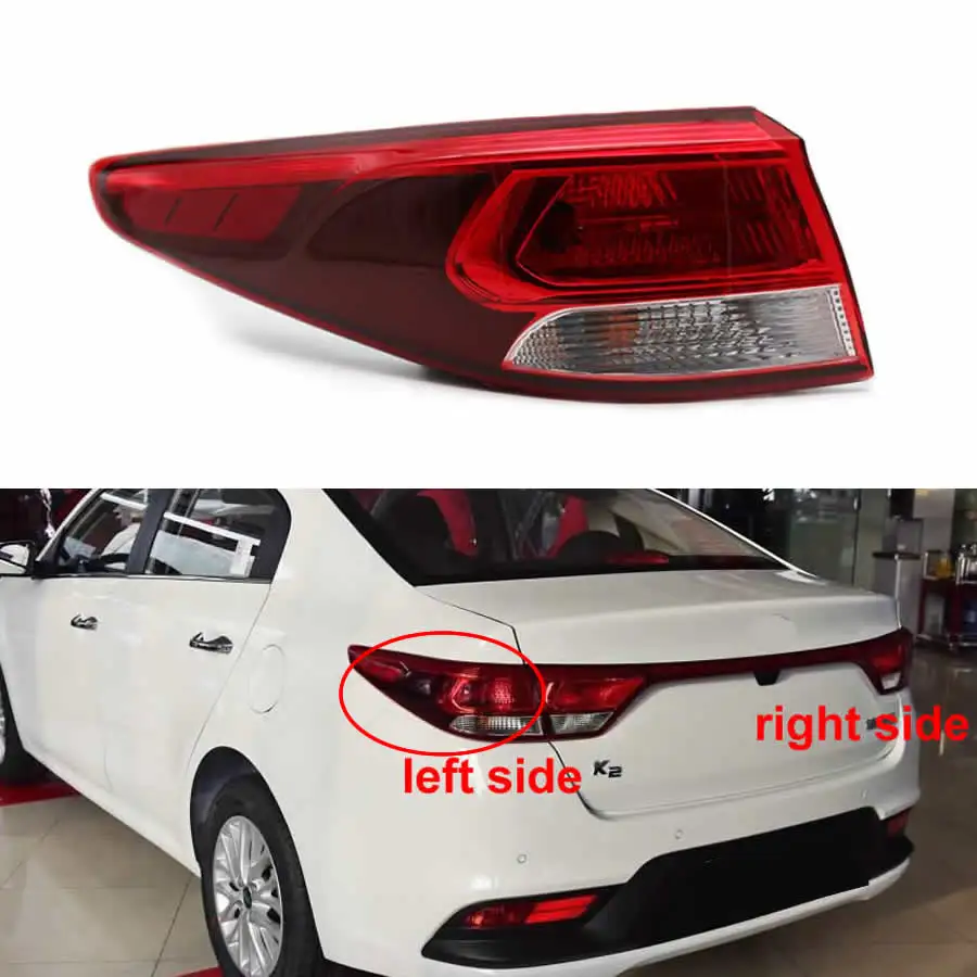 

For Kia K2 KXCROSS 2017 Car Accessories Taillights Rear Outside Lamp Signal Parking Lights Assembly