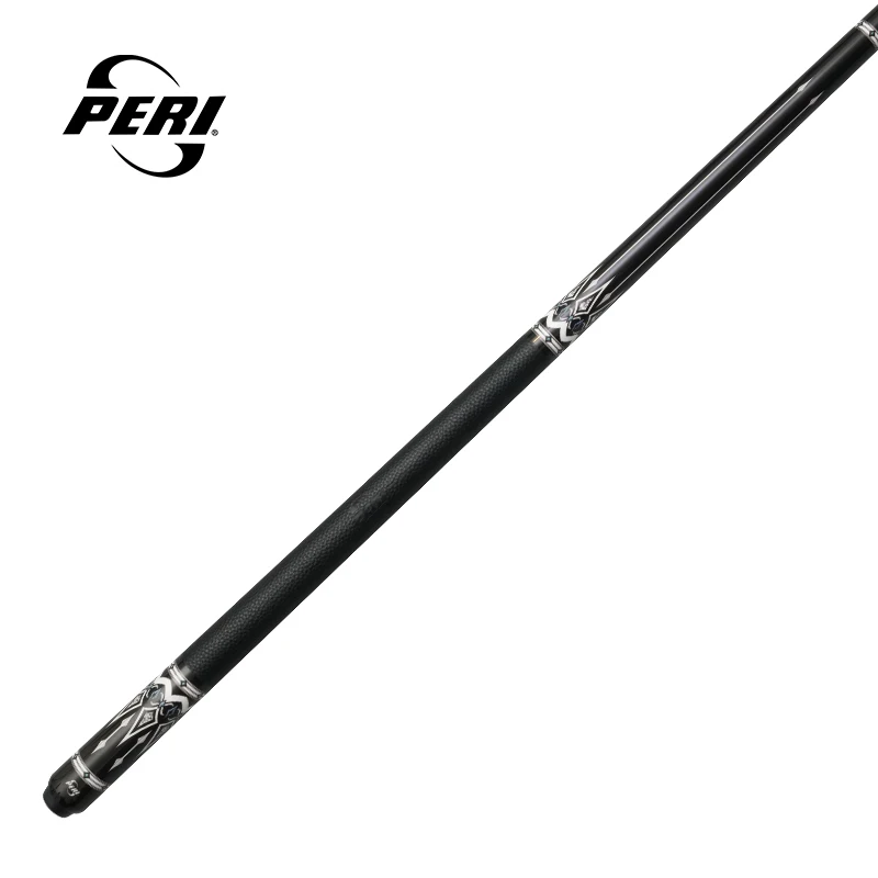 Peri P-D08 Pool Cue Stick 12.55mm Tip 1/2 Canadian Maple Wood Low Deflection Shaft 58" Radial Pin Joint Professional Billiards
