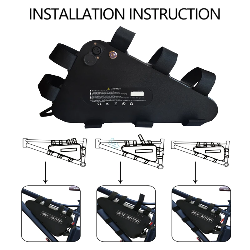 

Треугольная батарея для электровелосипеда, 48 В, 30 А/ч, 2000 Вт, 1500 Вт, 750 Вт