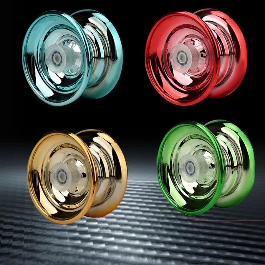 Professional Aluminum Alloy Yoyo Ball for Beginners Adults Kids Competitive Trick Yoyo with Bearing String Accessories Toy Gift