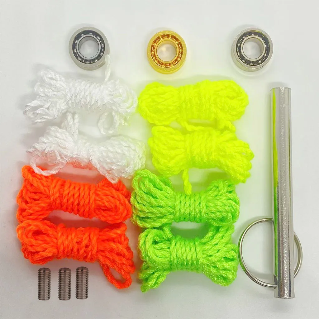 Metal YoYo Ball Parts 15Pcs/Bag UR188 Yoyo Bearing Yoyo Nylon String Rope Yoyo Bearing Remover Removal Tool yoyo ball yoyo string For Yoyo Ball Toy