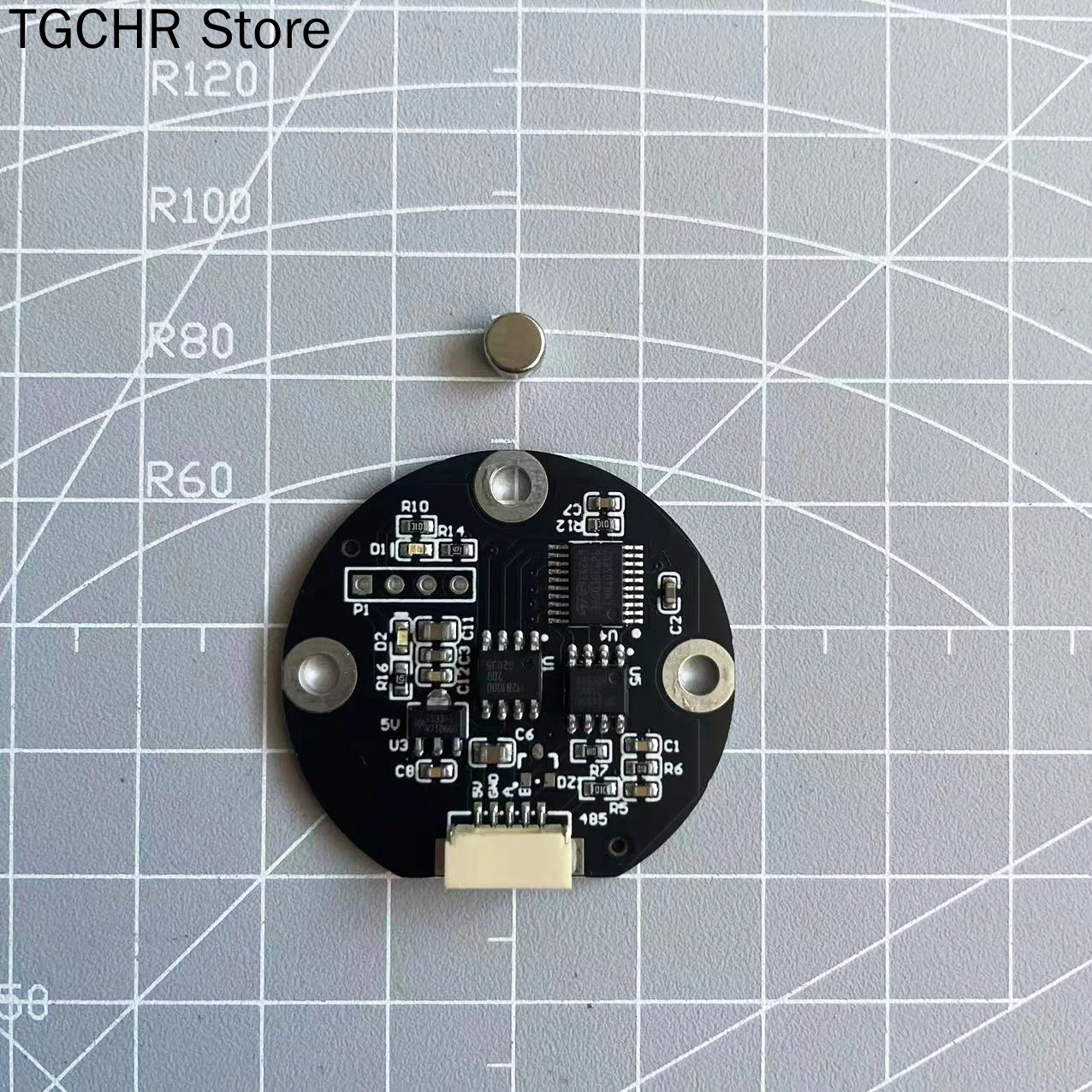

Tle5012 магнитный датчик угла, высокоточный 15-битный RS485 Modbus-датчик связи