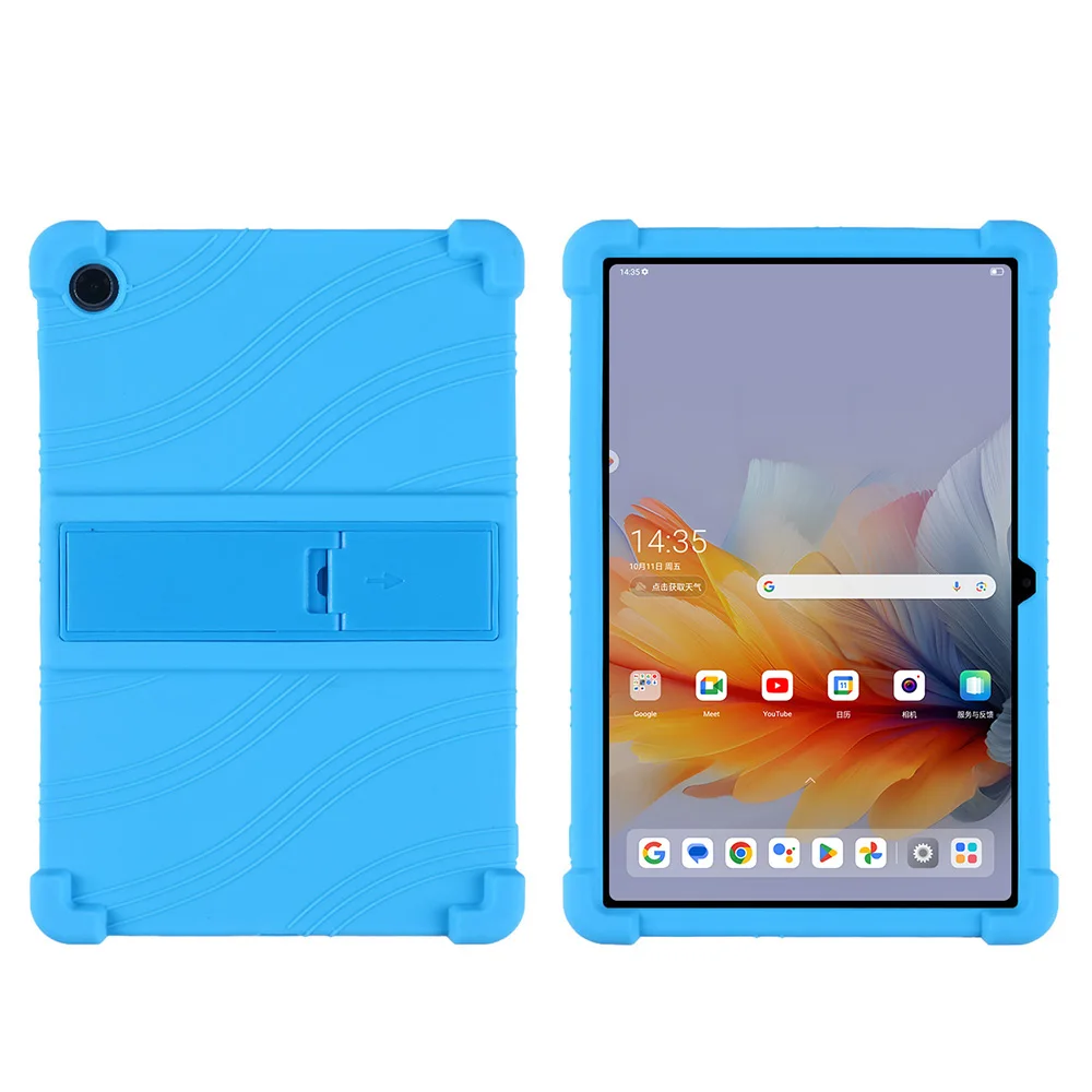 Universal Soft Silicone Case with Adjustable Stand - Shockproof and Safe Tablet Cover