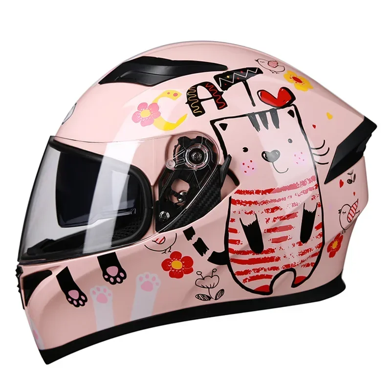 Casco de motocicleta AIS con certificación DOT, casco integral para hombre, doble lente de color, capacete para motocicleta, casco para motocicleta BMW