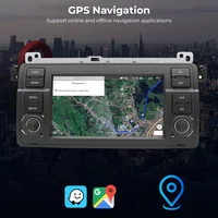 GEARELEC Android 14 CarPlay pour BMW E46 M3 318 320 325 330 335 autoradio 7 "sans fil CarPlay Android Auto stéréo GPS WIFI 64GB 4