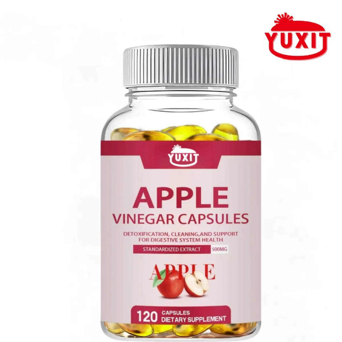 YUXIT Minch Apple Cider Vinegar Capsules 400mg Max Natural Detox with Cinnamon Ginger Cayenne