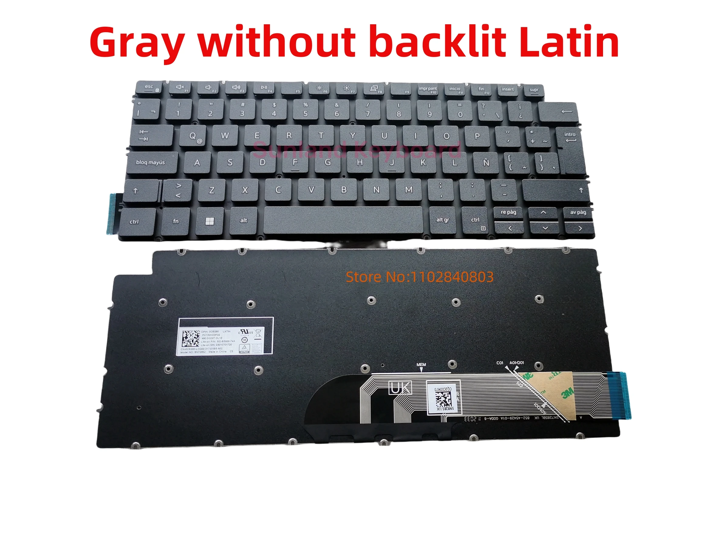 NEW Original Latin Portugal PT Hebrew HB laptop Keyboard for DELL Inspiron 14 5490 5494 P42E P83F 5493 5498 7490 7491