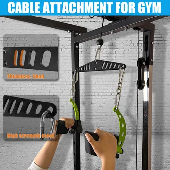 Multi-Grip LAT Pull Down Bar for Home Gym Fitness  Spreader Plate LAT Pulldown Attachments F Pulley System Cable Machine Handle 3