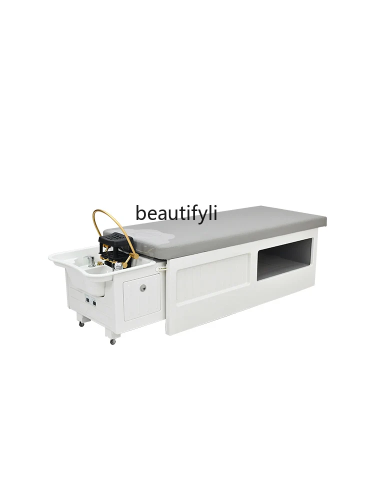 

Head Therapy Shampoo Chair Water Circulation Fumigation Thai Massage Integrated Push-Pull Facial Bed