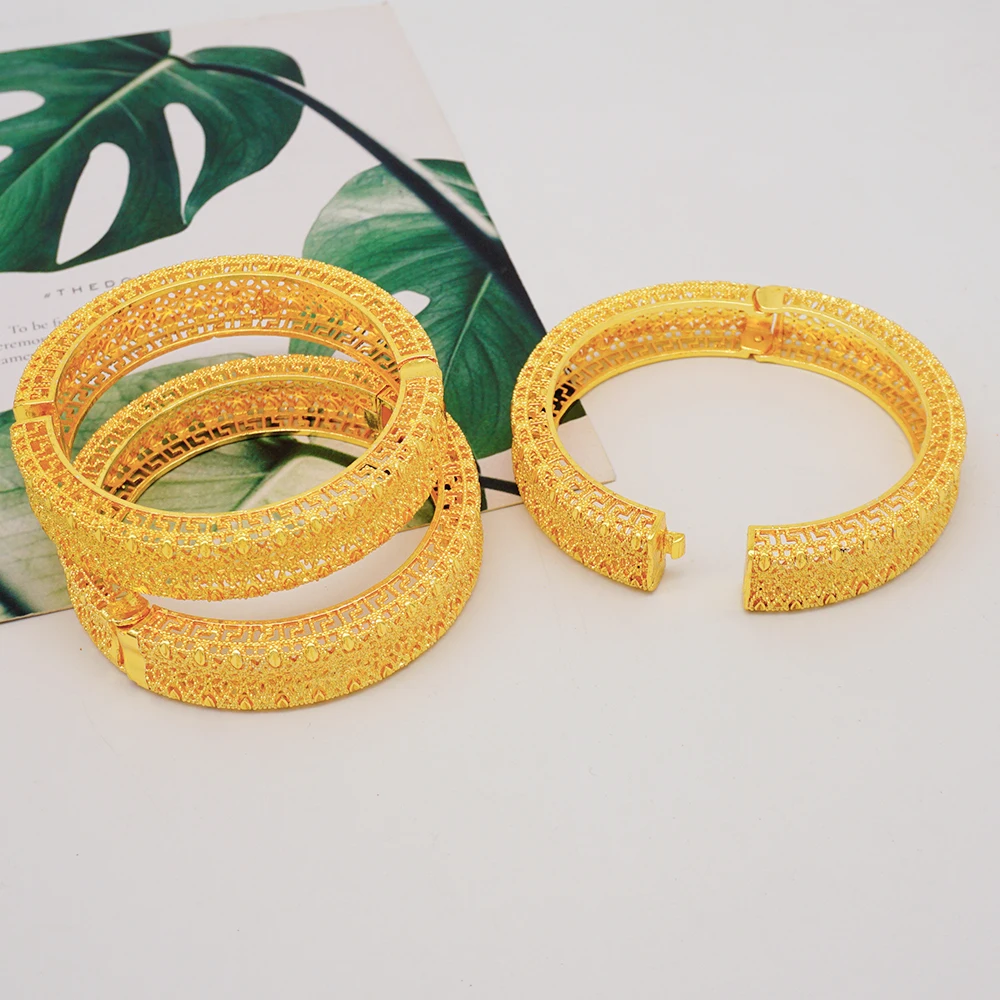 Jewellery Wedding Bangles For Solid Gold Bangle Set Dubai Gold - Main Image