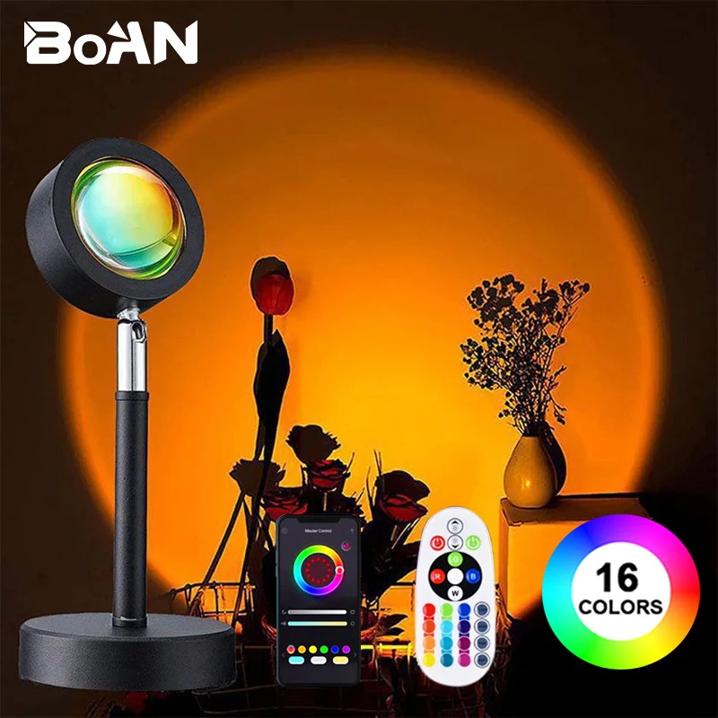 Rgb Changing Color Sunset Lamp Remote Control Sunset Lamp Floor Lamp