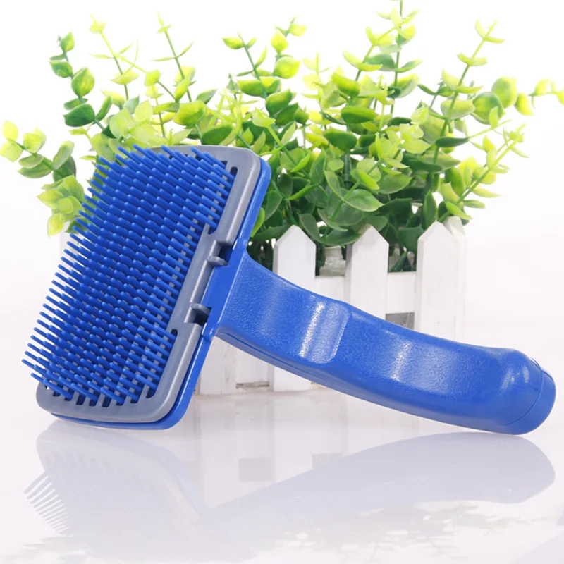 1PC Pet Hair Grooming Comb,automatic Hair Removal Comb, Self-cleaning Hair Grooming Comb, Pet Grooming Tools, Cat Comb, Dog Comb